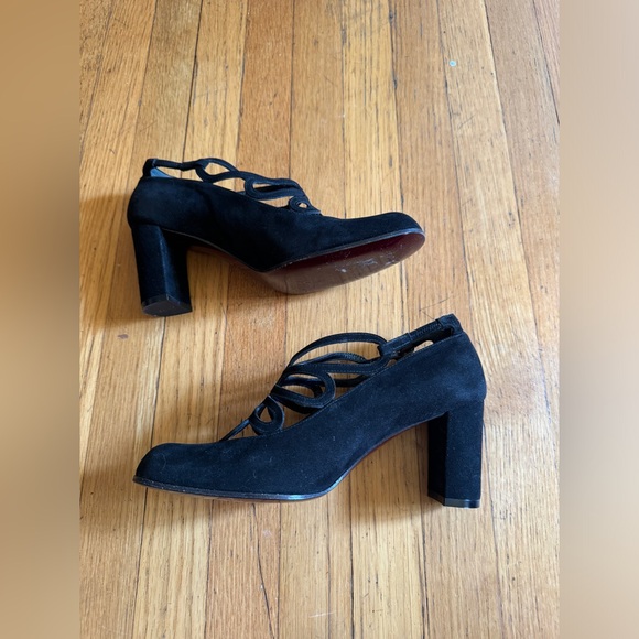 Vintage Emilio Pucci Black Suede Ankle Boots - Size 37.5 - Picture 6 of 8